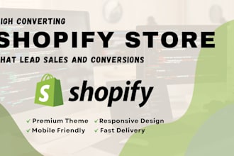 setup shopify store, redesign or customize shopify website