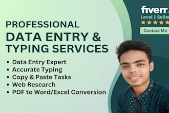 do fastest data entry and professional typing work