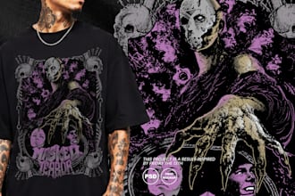 draw brutal masked hockey terror for your halloween tshirt