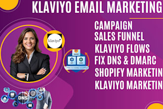 klaviyo email shopify marketing campaign  fix dns dmarc spf sales funnel