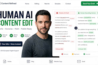 edit ai content, rewrite and humanize your article