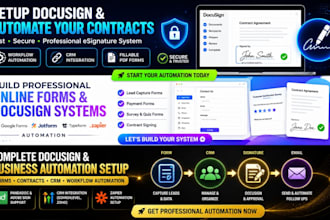 setup docusign esignature automation and document workflow system for your brand