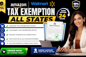 do amazon walmart tax exemption all states