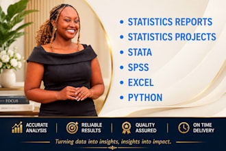 do statistical and econometrics data analysis in spss and stata, excel, python,