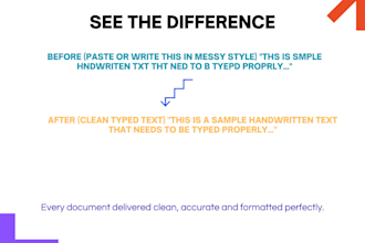 retype handwritten notes, scanned pdfs