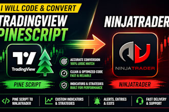 code and convert tradingview pinescript to ninjatrader