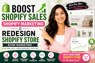 boost shopify sales shopify marketing and redesign shopify store ecom marketing