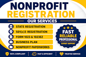 register your nonprofit organization and file 501c3
