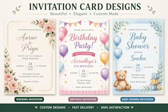 design custom digital invitations for events