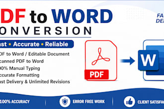 do accurate PDF to word typing