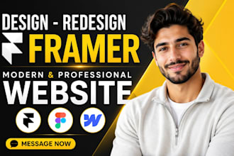 develop framer website, framer website design, framer landing page, framer