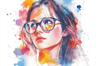 illustrate anything in watercolor style
