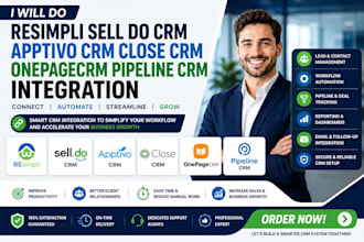 do resimpli sell do CRM apptivo CRM closecrm onepagecrm pipeline CRM integration