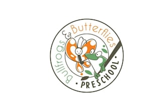 design high quality bullfrogs butterflies preschool logo