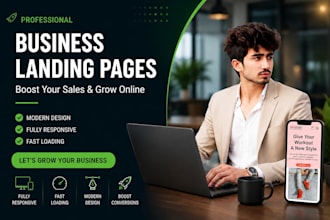 build a business landing page in react and tailwind