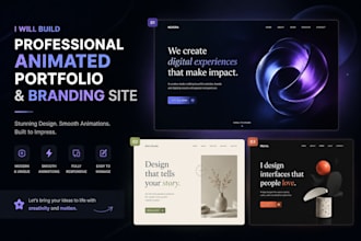 create a professional portfolio website, resume website, and landing page