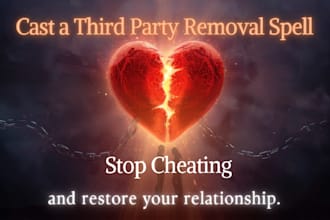 cast a third party removal spell to stop cheating and restore your relationship