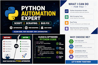 develop python automation scripts and tools