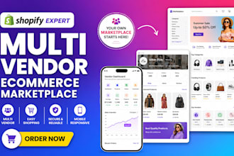 build a multi vendor ecommerce marketplace website and multi vendor website