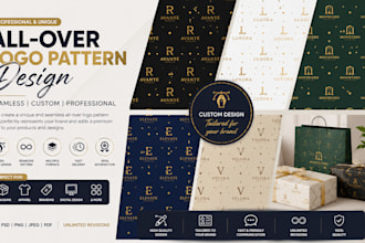 create seamless all over logo patterns for your brand