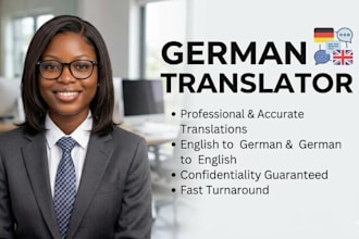 translate business documents from english to french and german