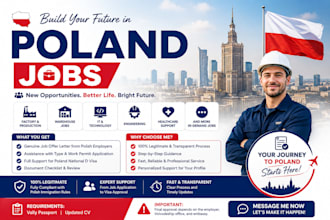 apply for legitimate poland job, job offer letter, poland visa, get work permit