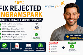 format, adjust your book cover and upload your book on ingramspark successfully