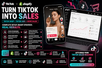 set up tiktok shop and tiktok ads for your shopify store