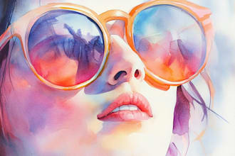 do a watercolor illustration