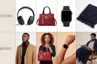 create luxury ai product photography with realistic models