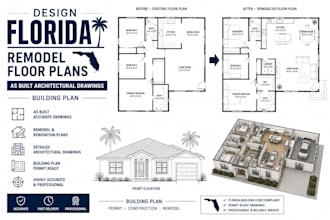 design florida remodel floor plans as built architectural drawings building plan