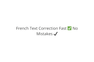 correct your french text quickly and professionally