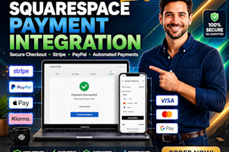 fix squarespace payment integration stripe paypal  checkout, squarespace website