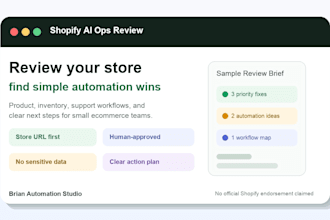 review your shopify store and suggest ai automations