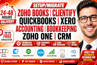 migrate zoho books clientify quickbooks xero accounting bookkeeping zoho one crm