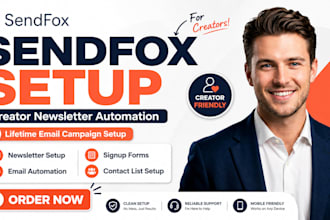 setup sendfox creator newsletter automation lifetime email campaign marketing