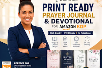 create print ready prayer journal and devotional for amazon KDP