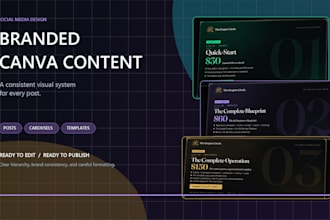 design branded canva social media posts