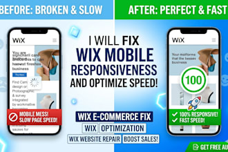 fix wix mobile responsiveness optimize page speed and repair wix e commerce