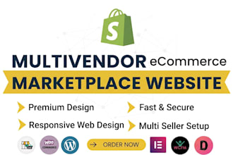 design high performance shopify multi vendor marketplace website
