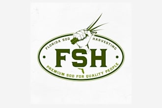 do minimalist agriculture, lawn, landscape, farm, company logo