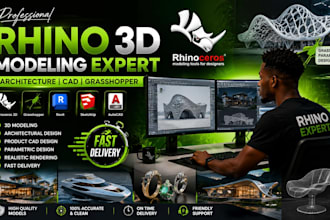 do rhinoceros 3d modeling, rhino cad, grasshopper architecture design