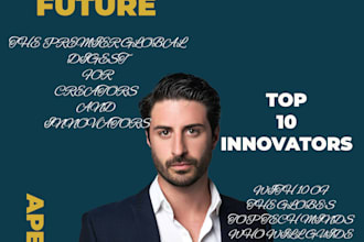 design a professional business magazine cover or layout