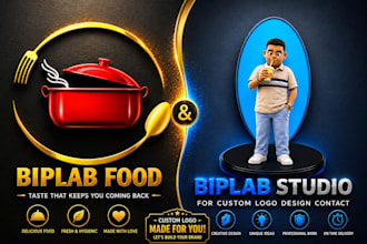 create premium 3d mascot logo design for your brand