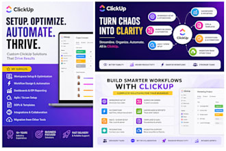 create custom clickup workflows, dashboards, and automations