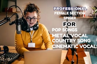 be your female session vocalist for folk country metal and custom songs