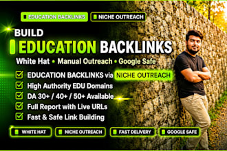 build white hat education backlinks via niche outreach