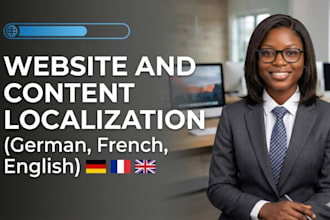 translate and localize your website into english french or german