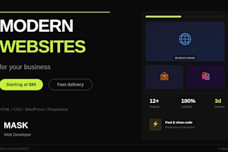 design a modern webflow website for your business