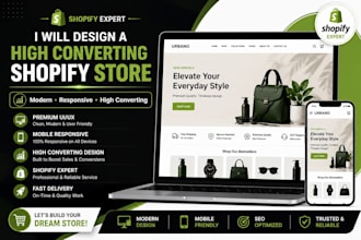 create a professional shopify website